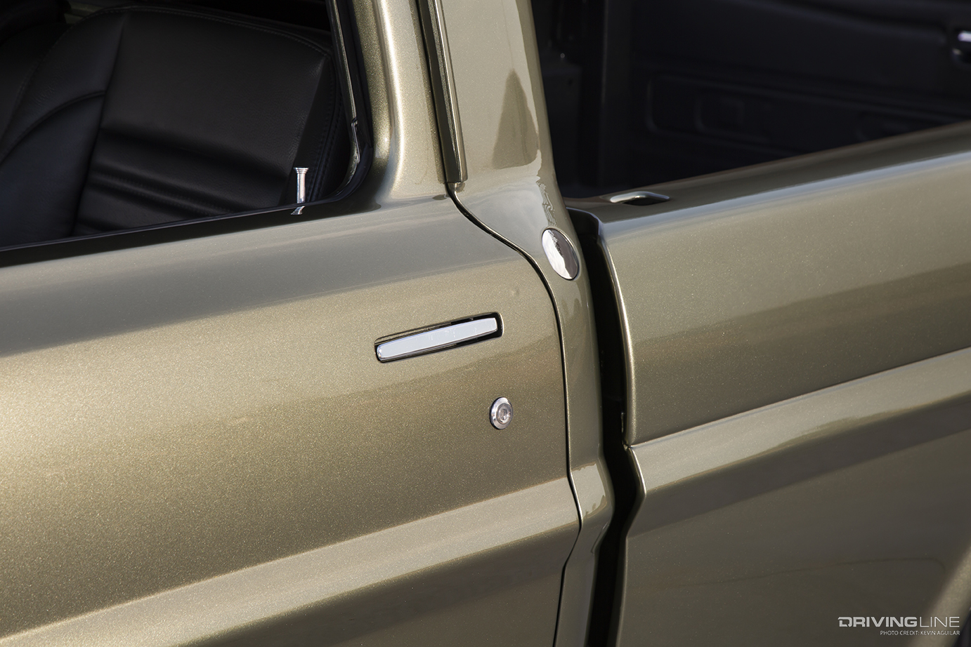 Kindig-it door handles on Matt Girard's '72 Ford F100