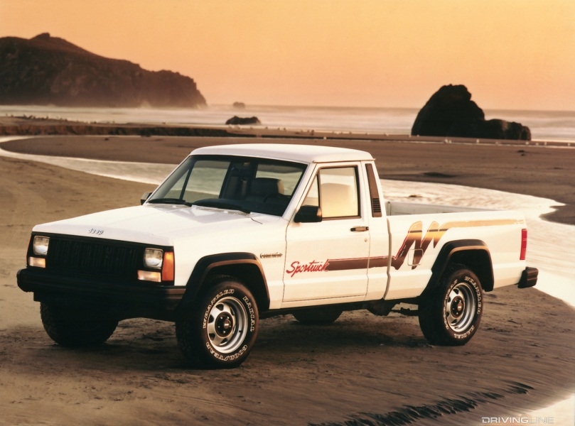 Jeep Comanche On The Beach