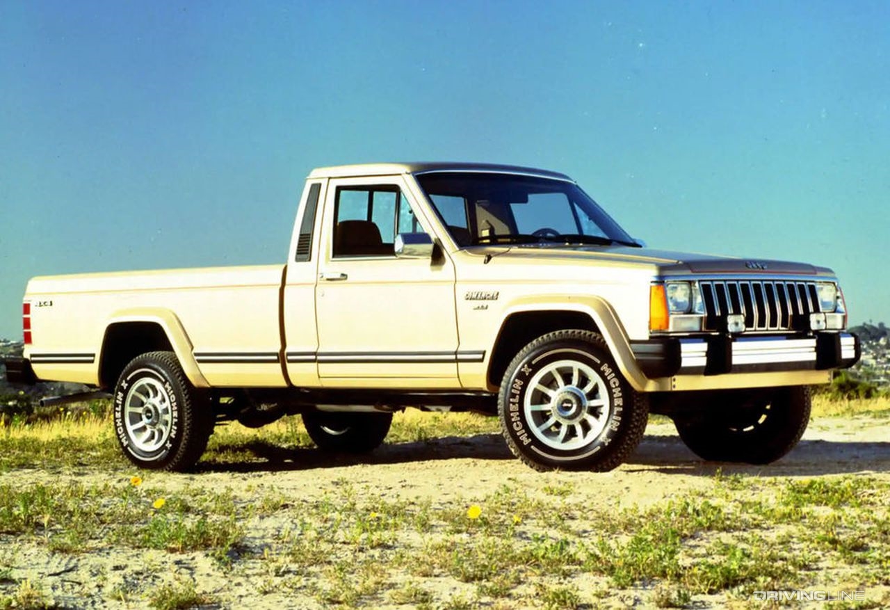 Gold Jeep Comanche