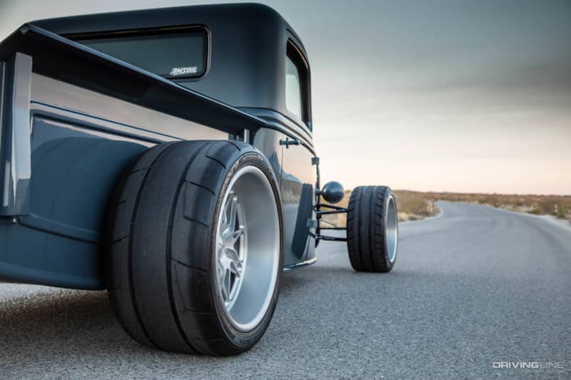 Nitto NT05R and Nitto NT05 tires on SMG Motoring custom truck