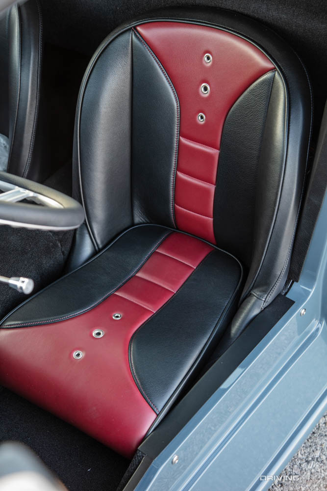 seat in SMG Motoring x Factory Five Racing pickup truck