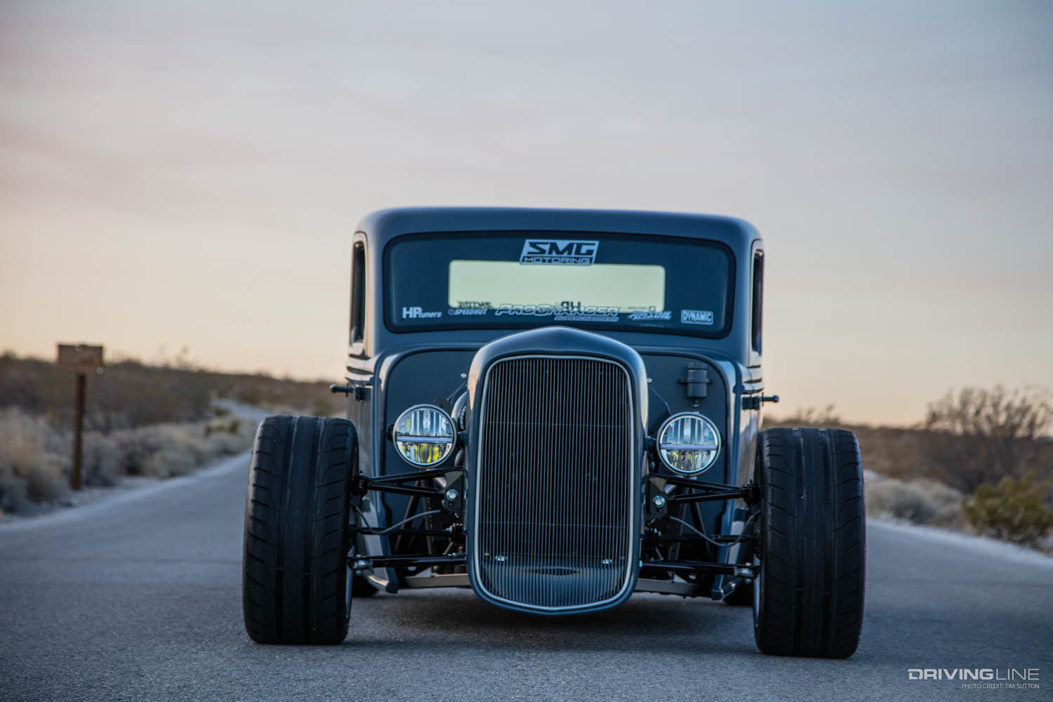 SMG Motoring x Factory Five Racing pickup truck front