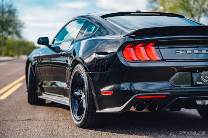 Steeda Special Service 5.0 Mustang on Nitto NT555 G2 - Rear Angle