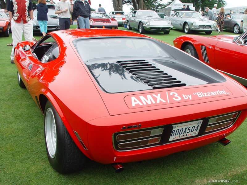 AMC AMX/3 rear view in red