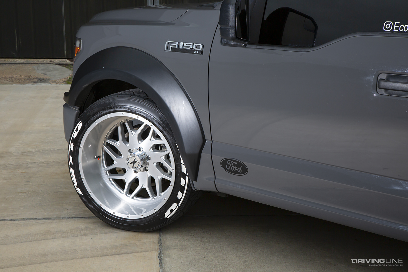 Wheels and NT420S tires on Landon Smith's Widebody Ford F150