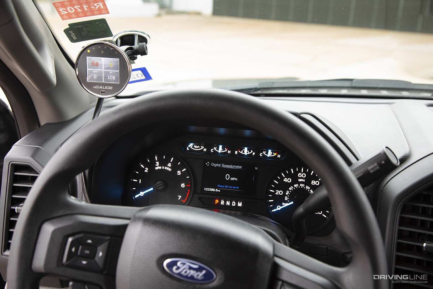 Gauges on Landon Smith's Widebody Ford F150