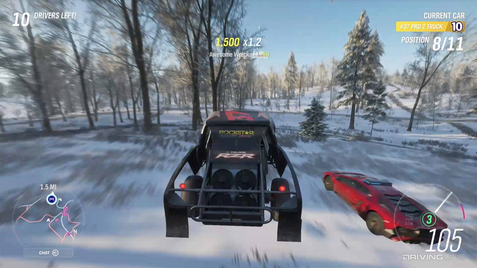 Forza Horizon 4 Eliminator truck jumping in race