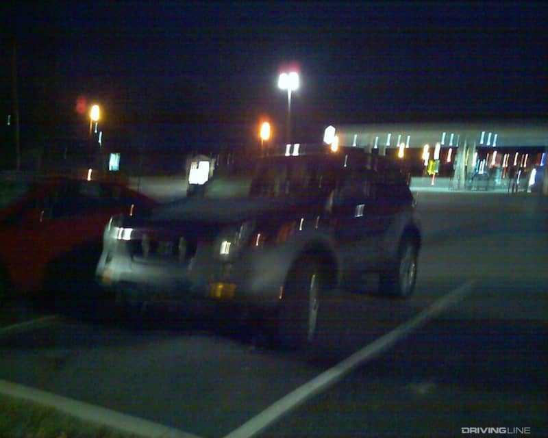 VehiCross in the dark.