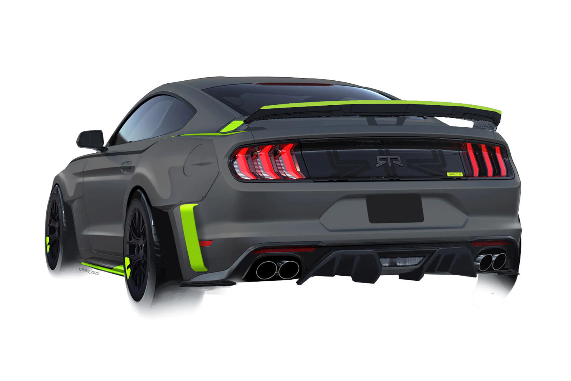 RTR Mustang Spec 5 Rear View