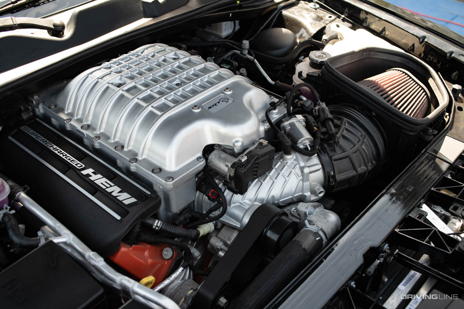 2018 Dodge Challenger Hellcat supercharged hemi engine