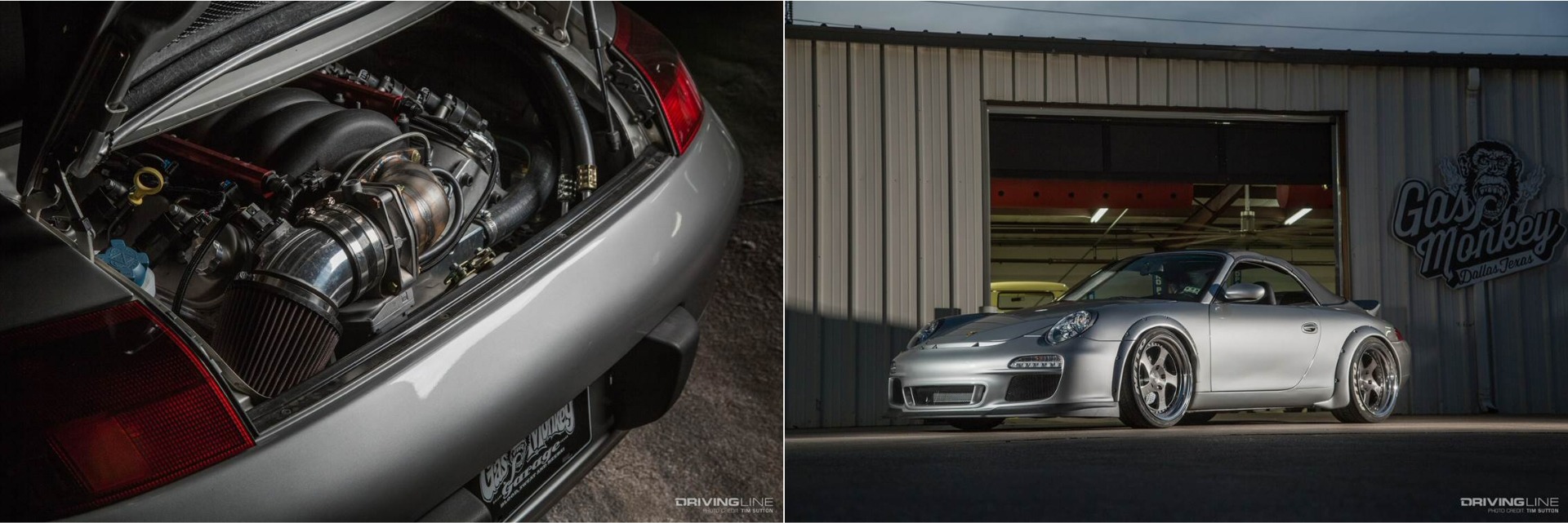 Porsche 911 with LS swap on Nitto tires