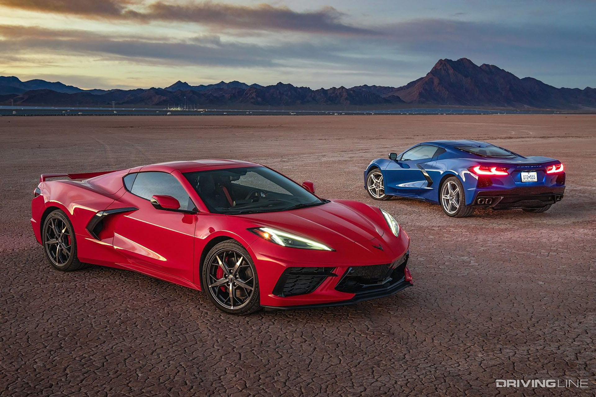2020 C8 Corvette Red Blue