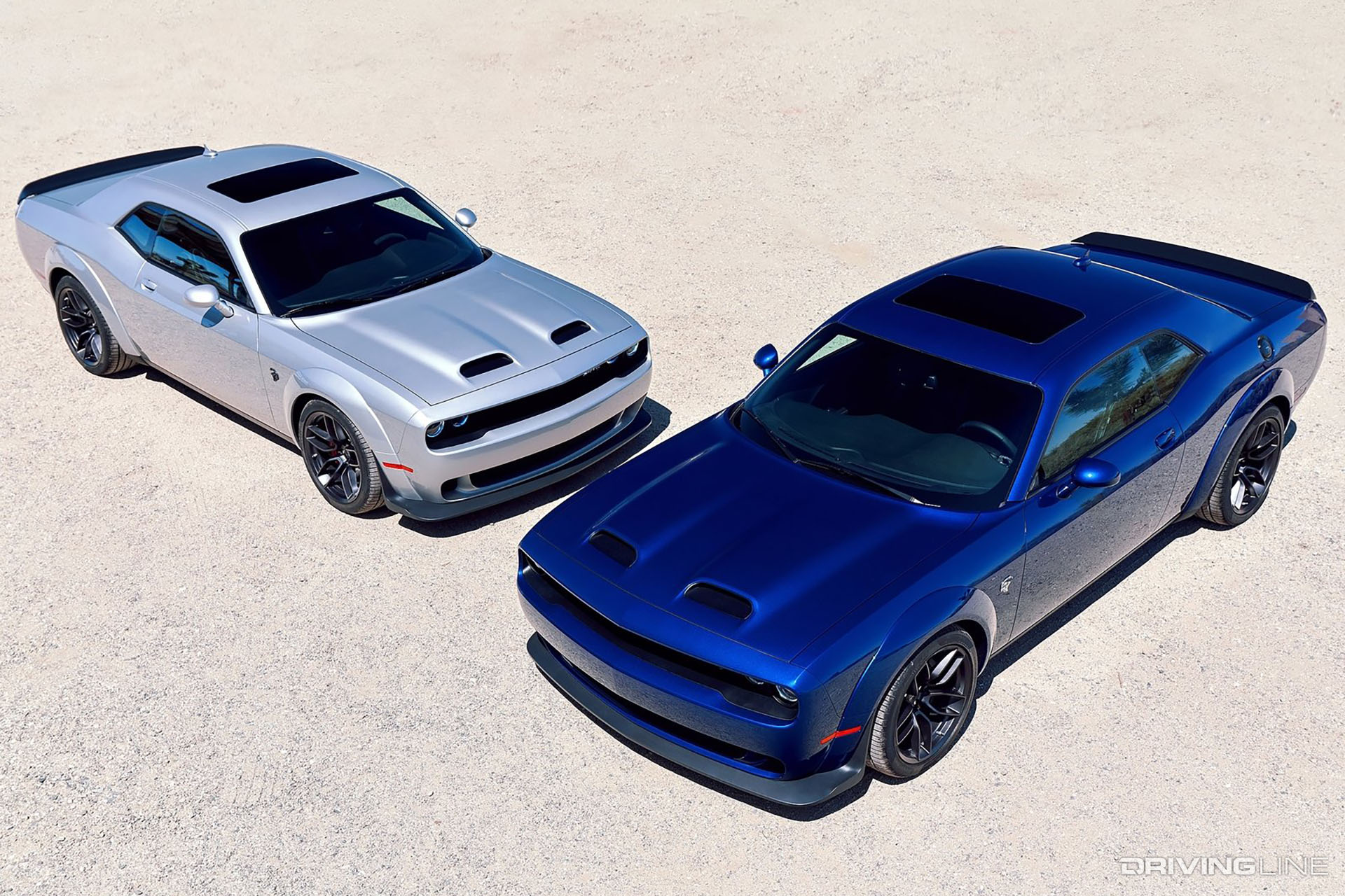 Challenger Hellcat Widebody Blue Silver