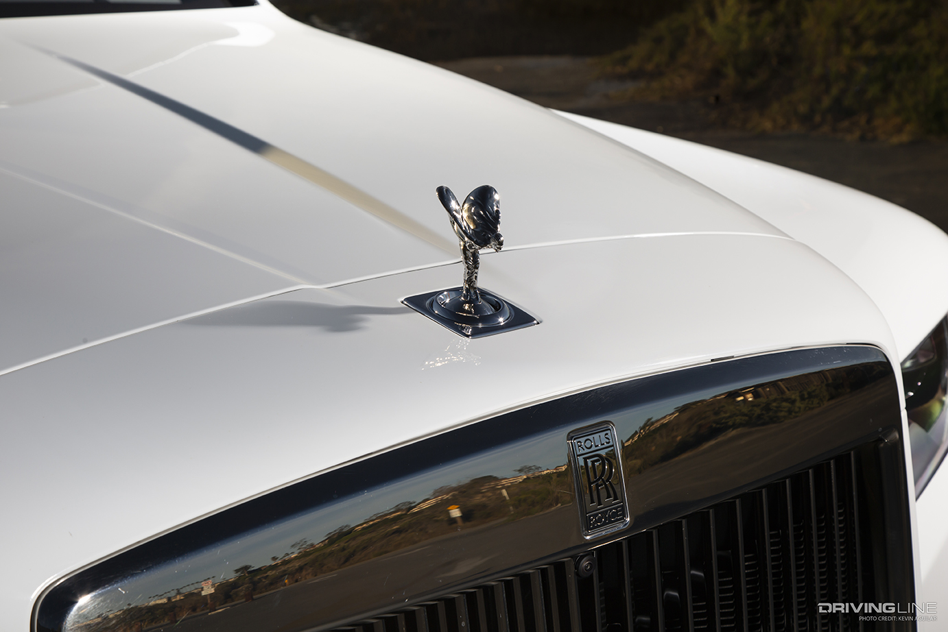 Spirit of Ecstasy Hood Ornament of Nick Cannon's Rolls Royce Cullinan