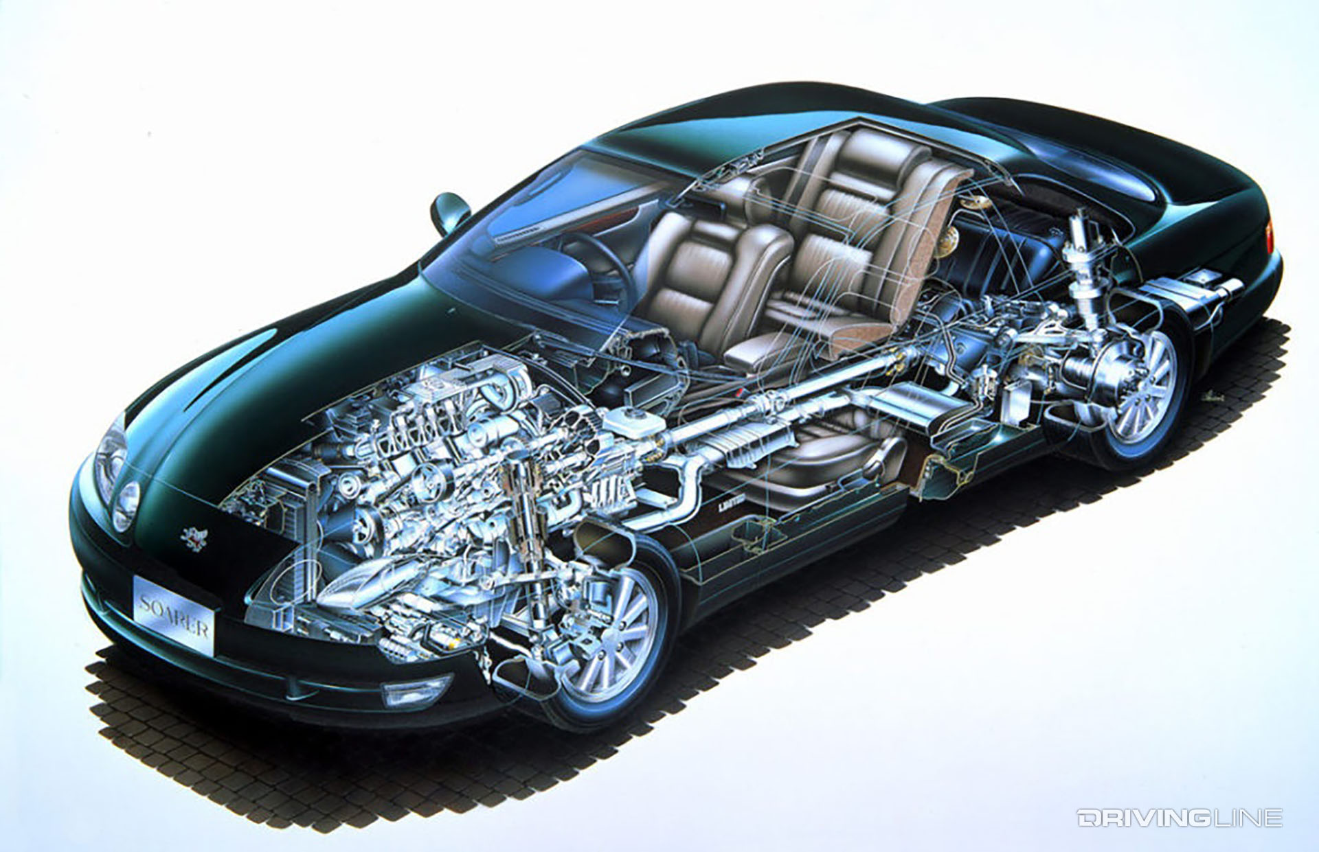 Toyota Soarer Cut Away Drawing