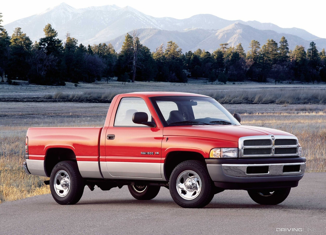 1994 Dodge Ram red and grey