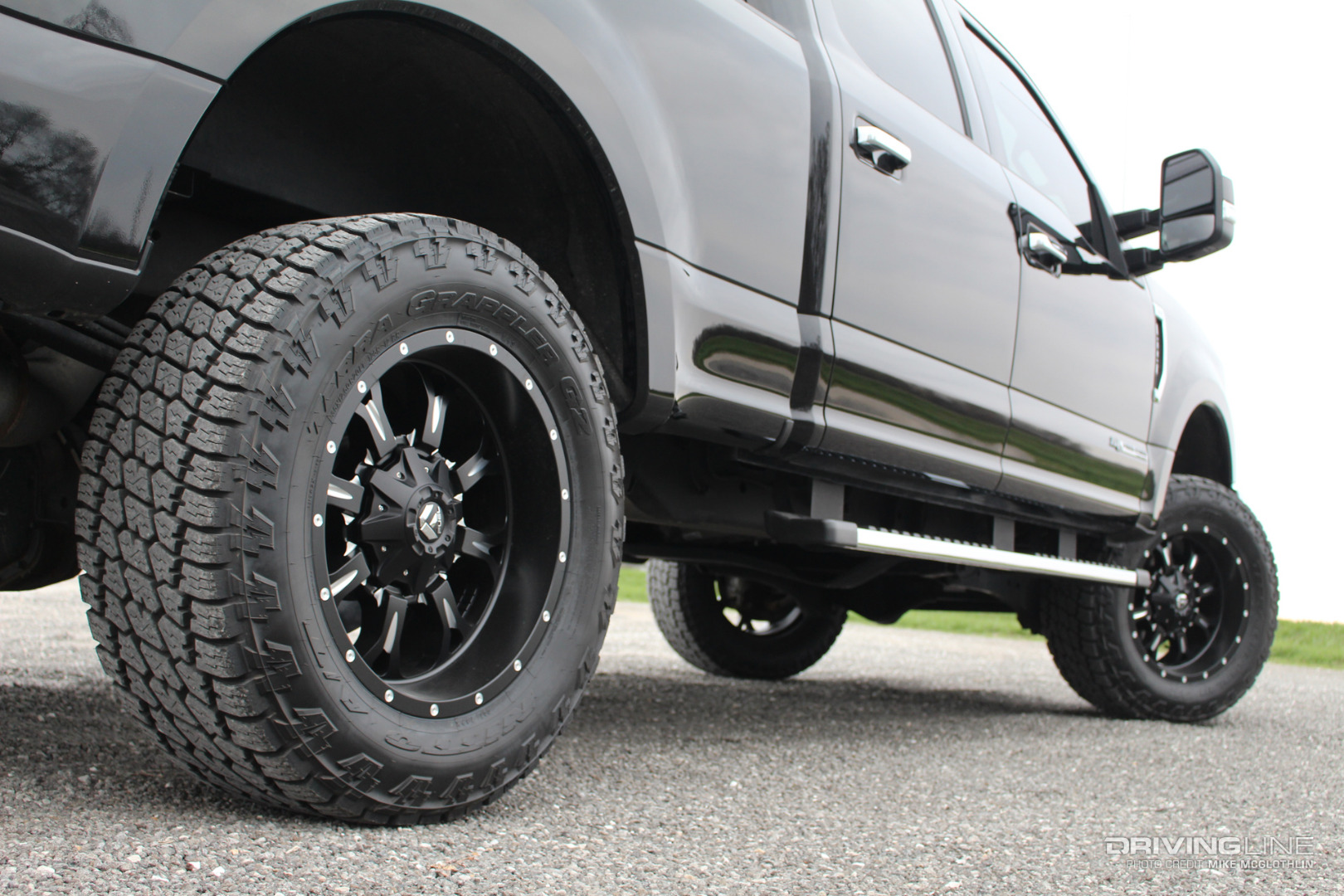Nitto Terra Grappler G2 all-terrain tire on Diesel truck