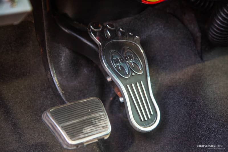 Foot shaped gas pedal in 1967 Suburban