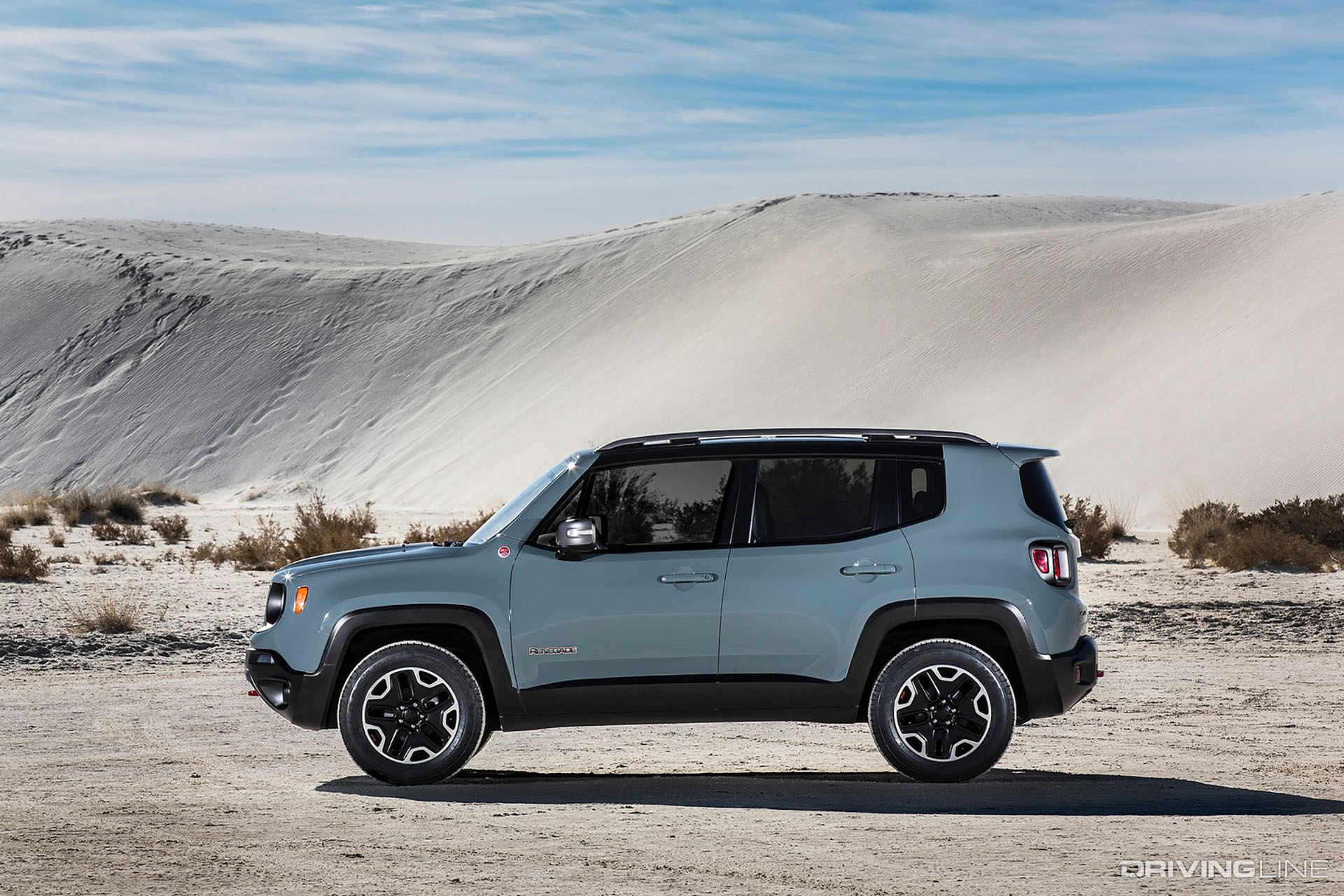 Jeep Renegade Trailhawk Gray Side View