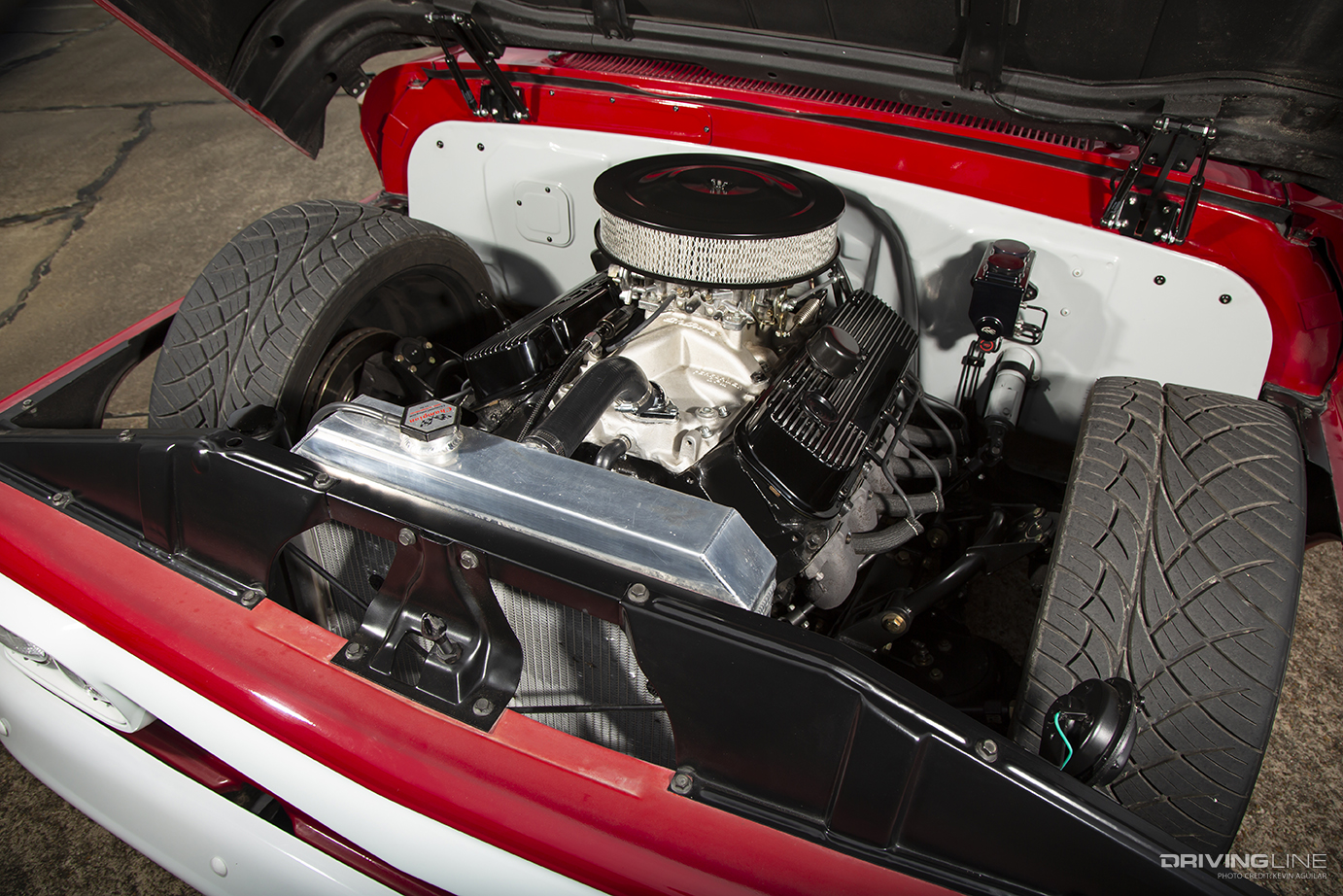 Engine of Chad Goswick's '62 GMC