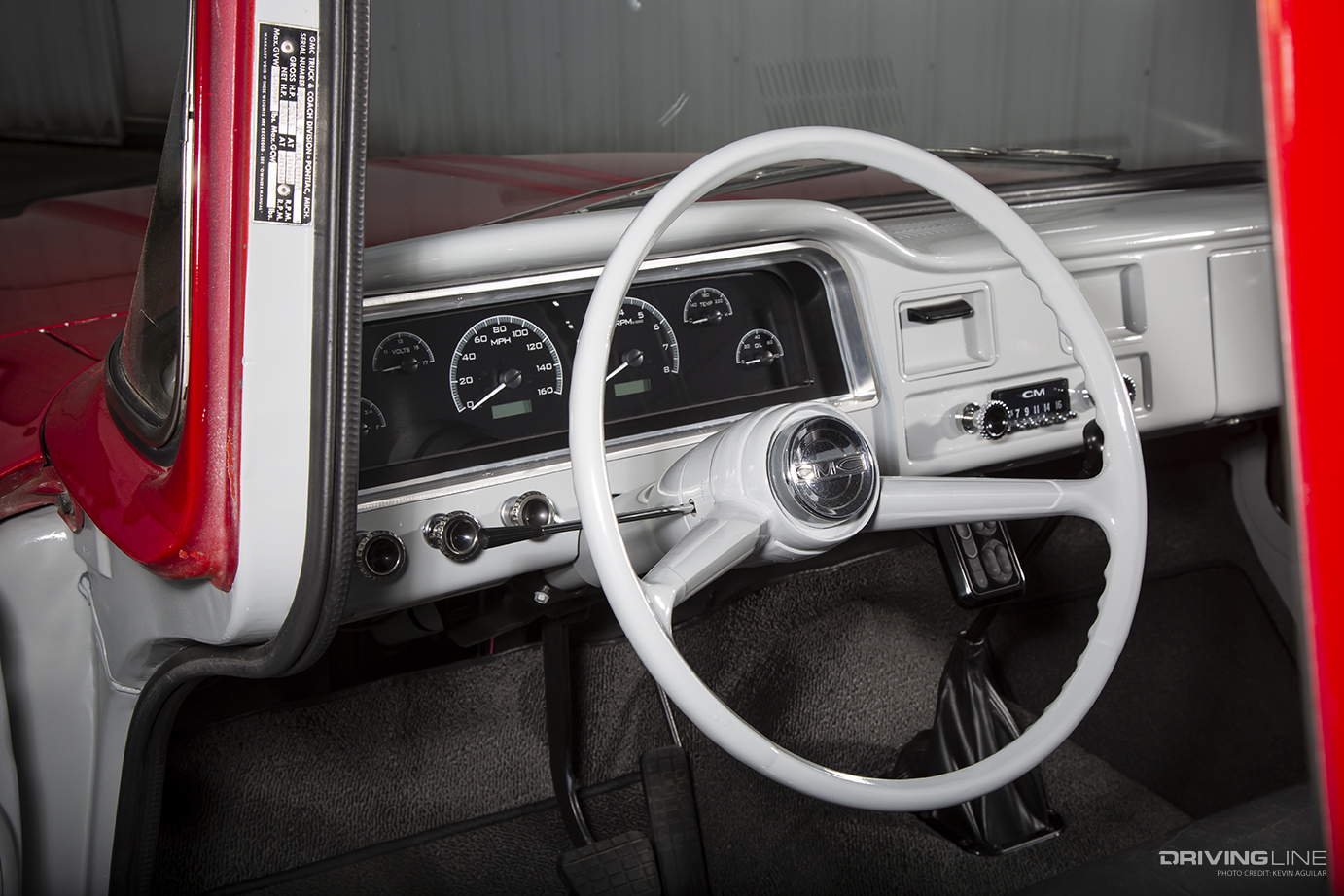 Dashboard of Chad Goswick's '62 GMC