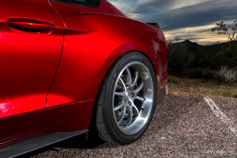 Nitto NT05R street legal drag radials on Steeda Mustang GT