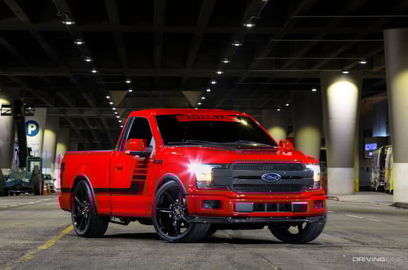 Front of Jorge Sanchez Ford F150