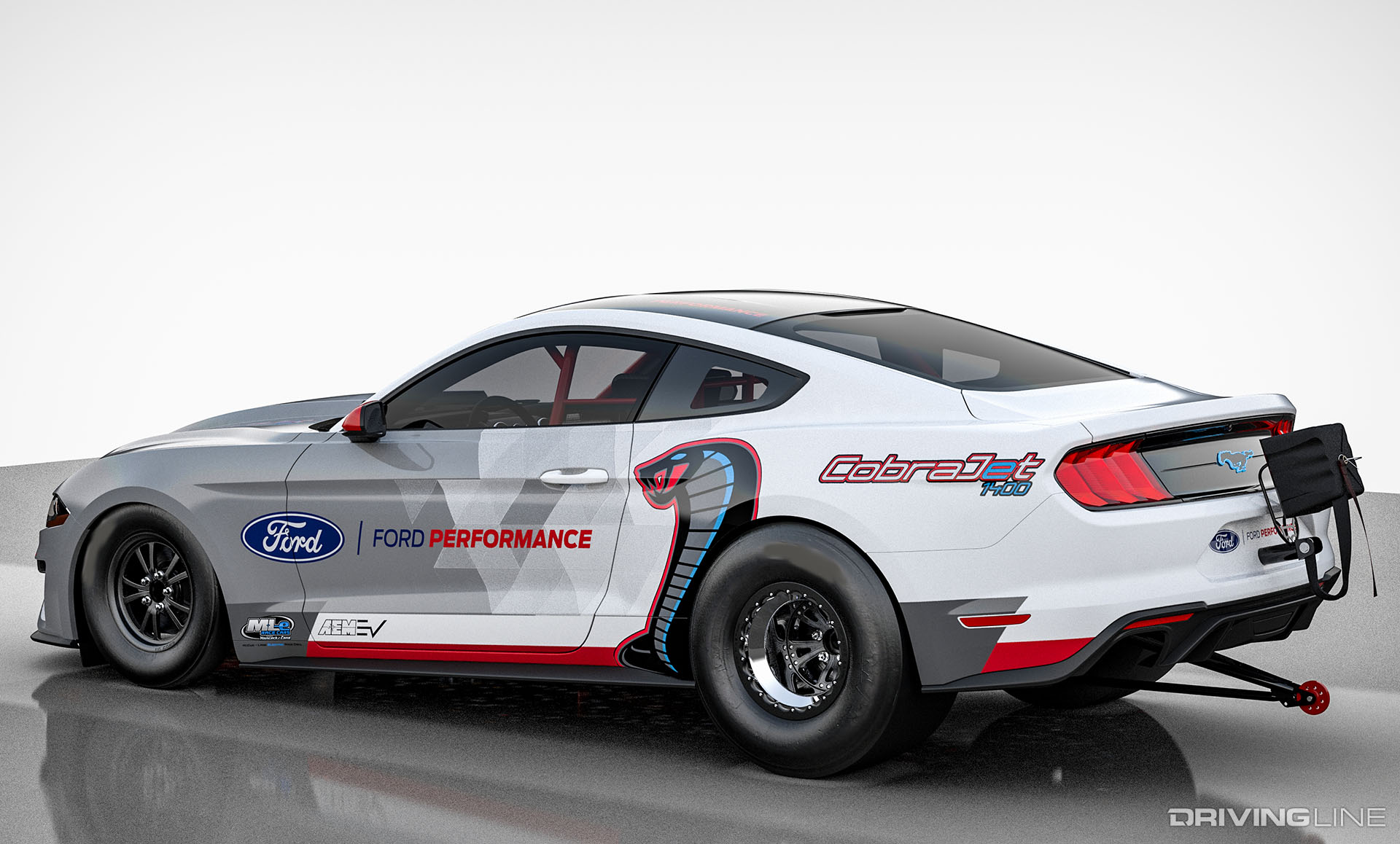 Ford Cobra Jet 1400 Electric Drag Mustang Rear