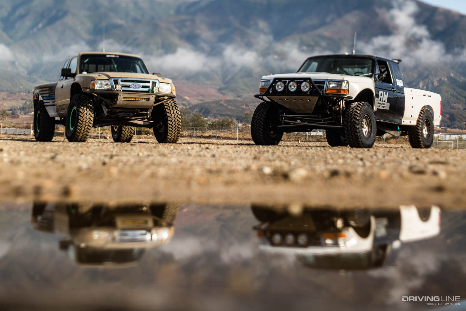 Driver Battles F150 versus Ranger