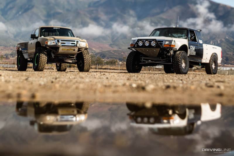 Driver Battles F150 versus Ranger