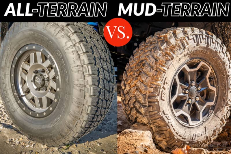 All Terrain Vs. Mud Terrain Tires : What to Know Before You Buy