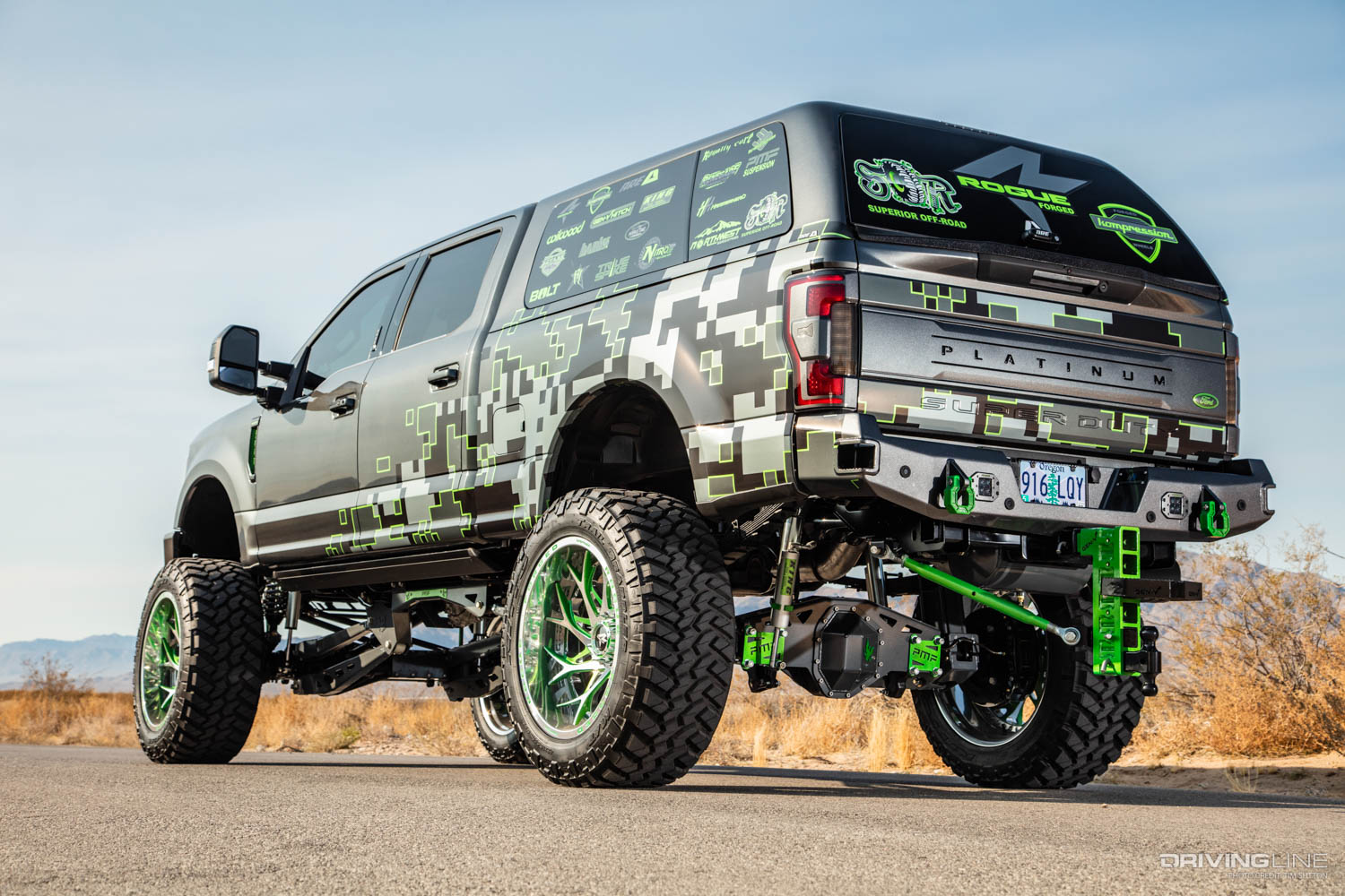 driver side and rear of 2019 Ford F350