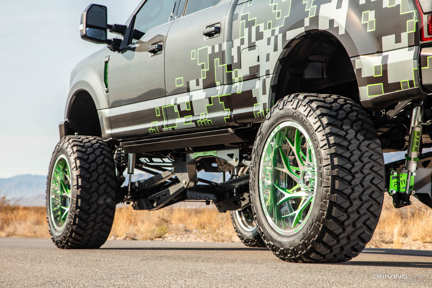 graphics on side of 2019 Ford F350