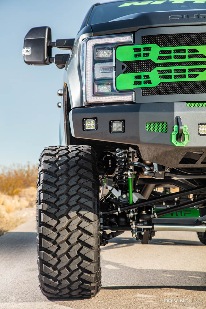grille of custom 2019 ford f350 super duty