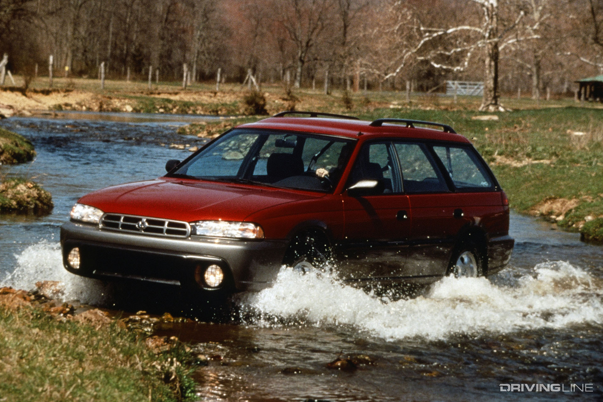 Subaru Outback in Water