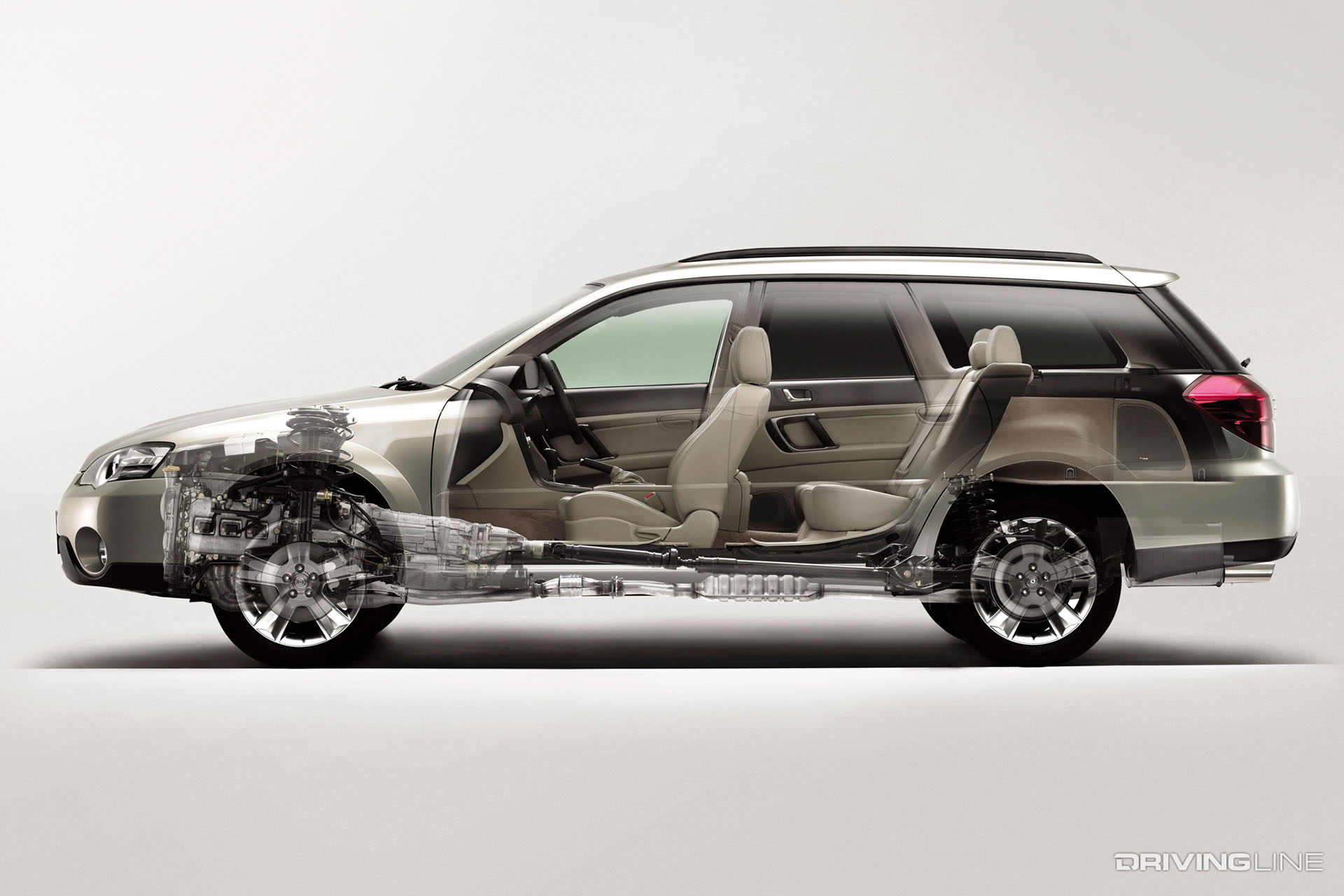 Subaru Outback Cutaway Illustration
