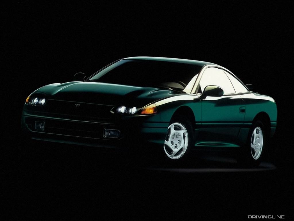Dodge Stealth green against black