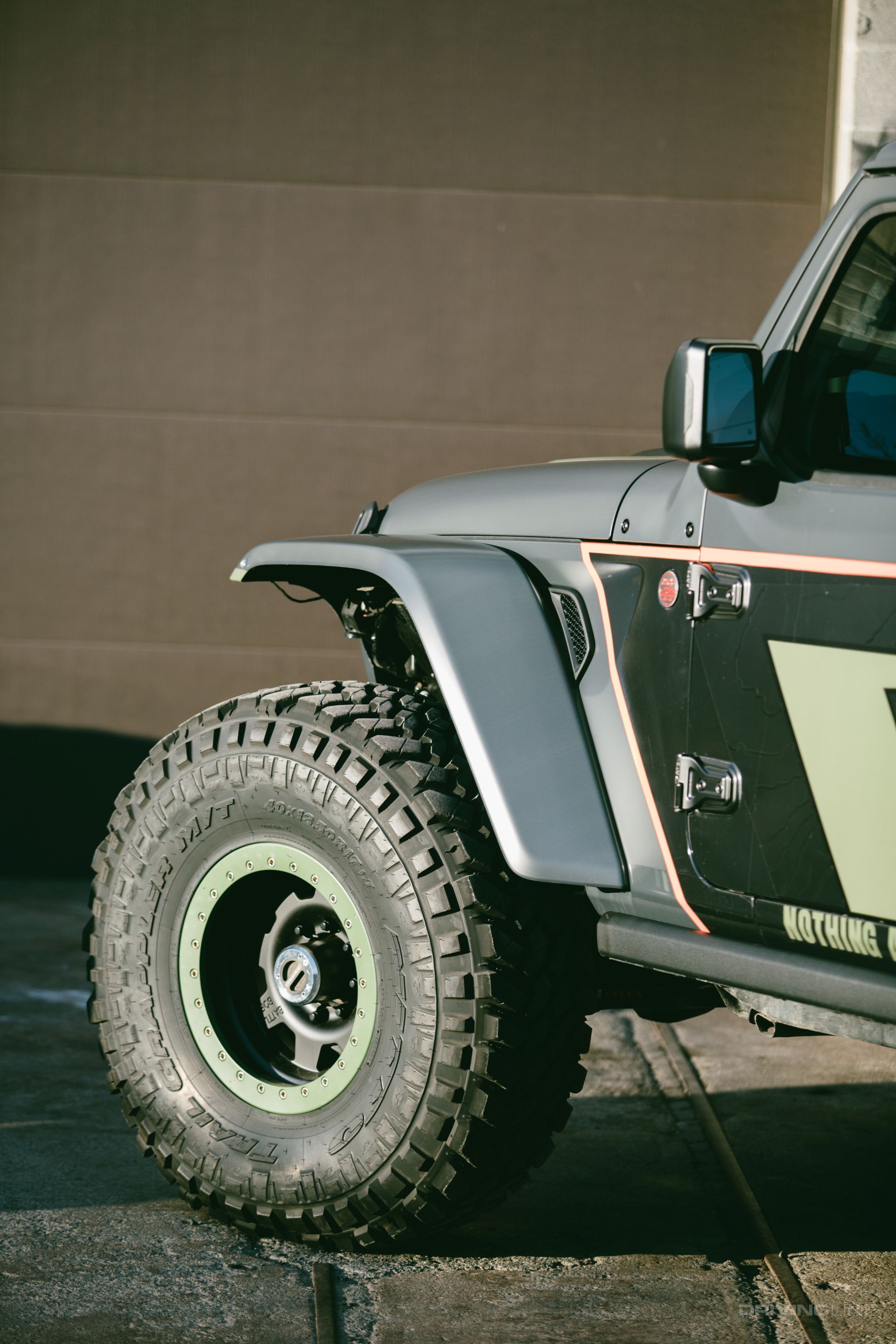 40 Nitto Trail Grappler 17 Battle Born Beadlock wheels Jeep Gladiator OPP