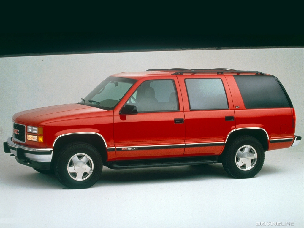 GMC Yukon in red
