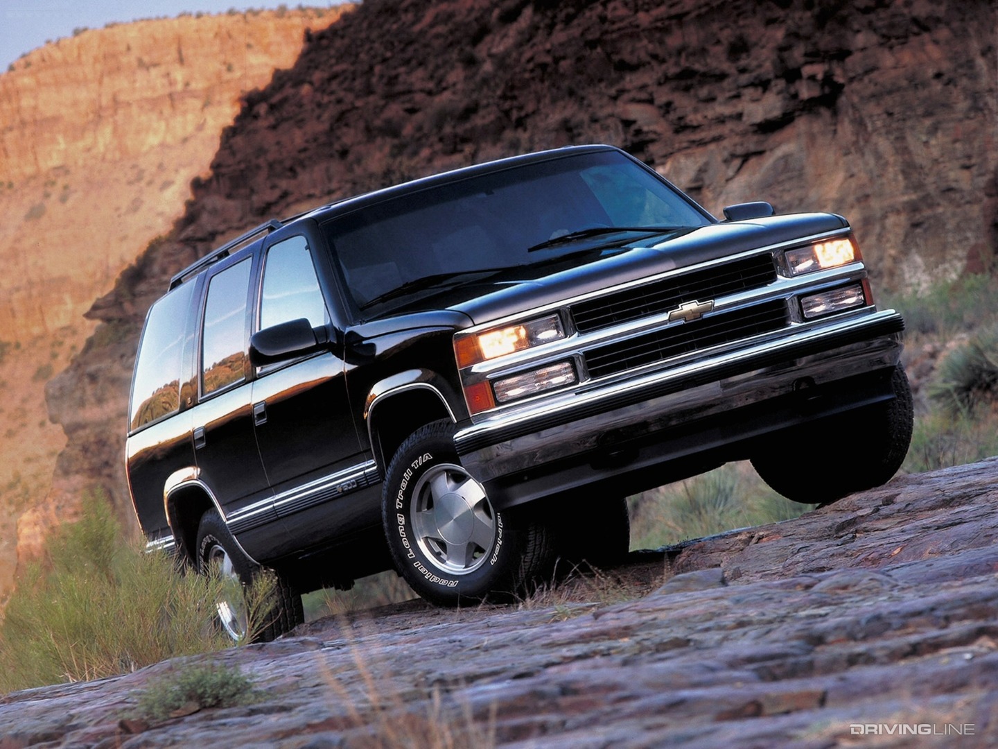 Chevrolet Tahoe in mountains