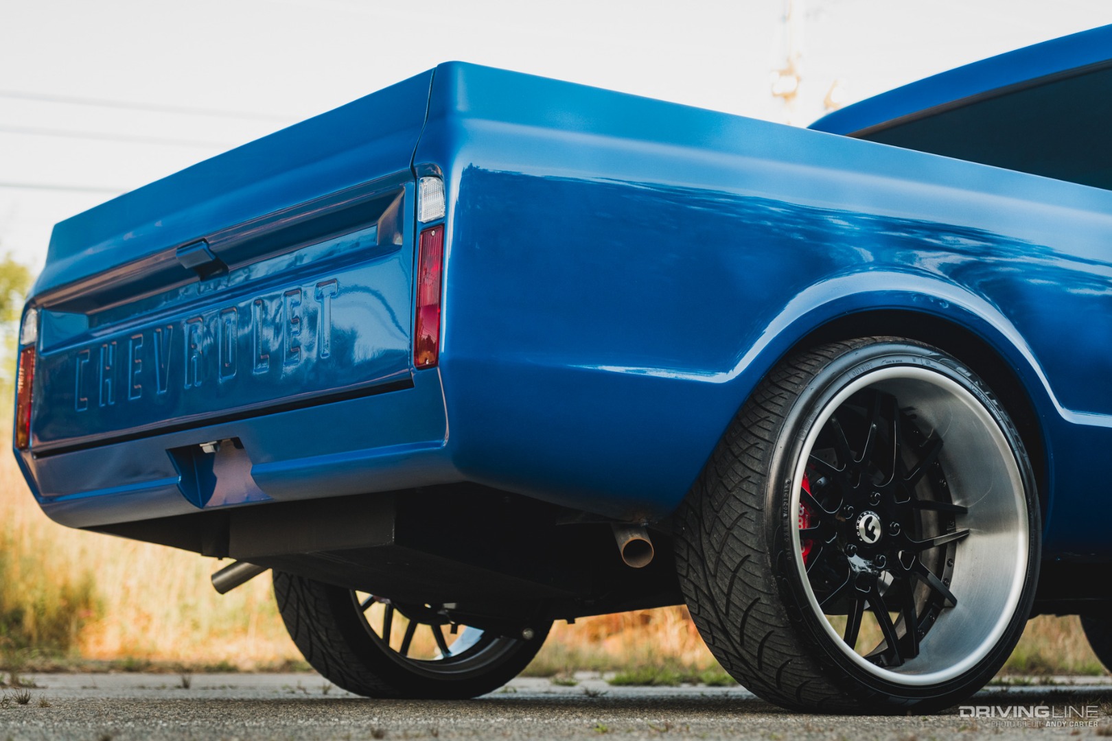 Rear Angle of Chevy C10 Restomod