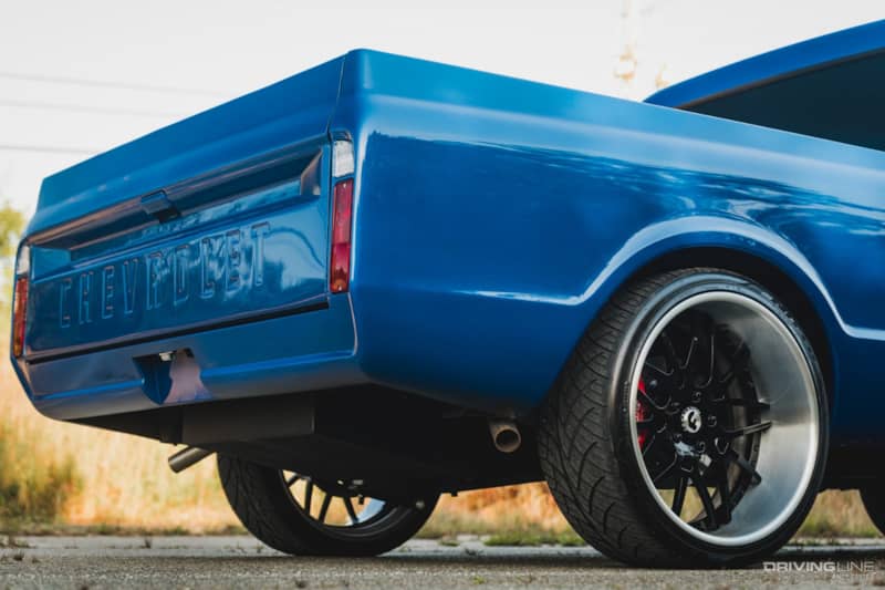 Rear Angle of Chevy C10 Restomod
