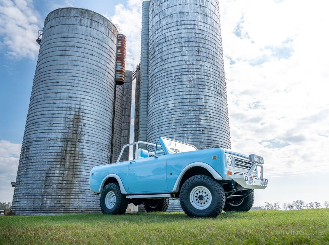 International Harvester Scout with silos
