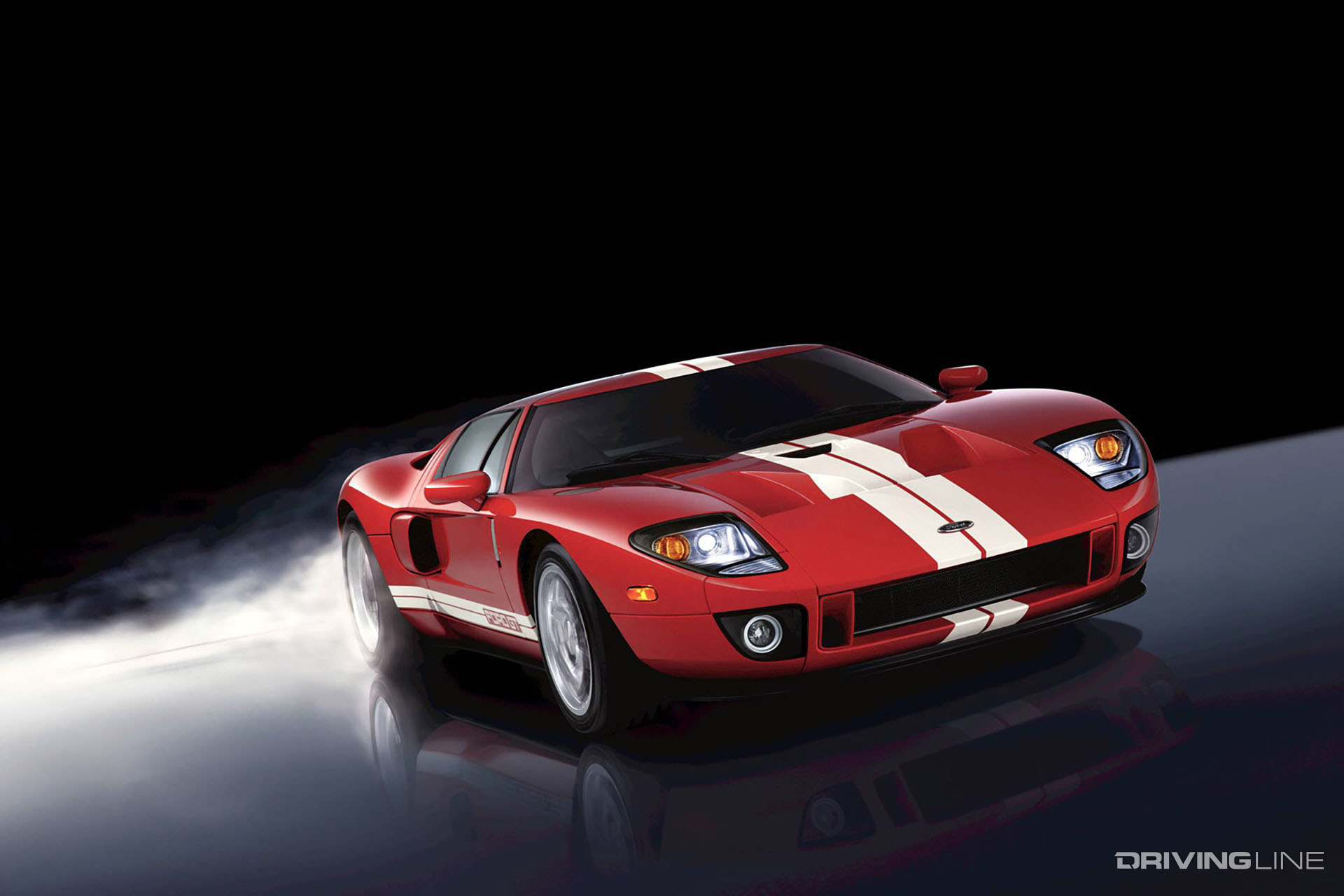 2005 Ford GT Red White Stripes