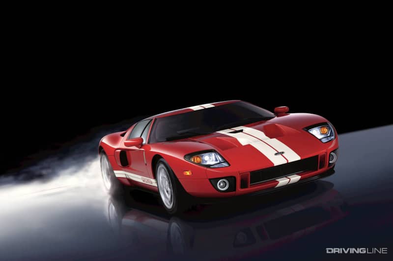 2005 Ford GT Red White Stripes