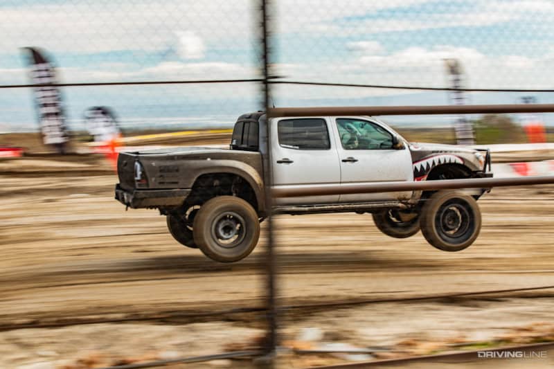 2010 Toyota Tacoma getting air in Driver Battles Dirt Edition