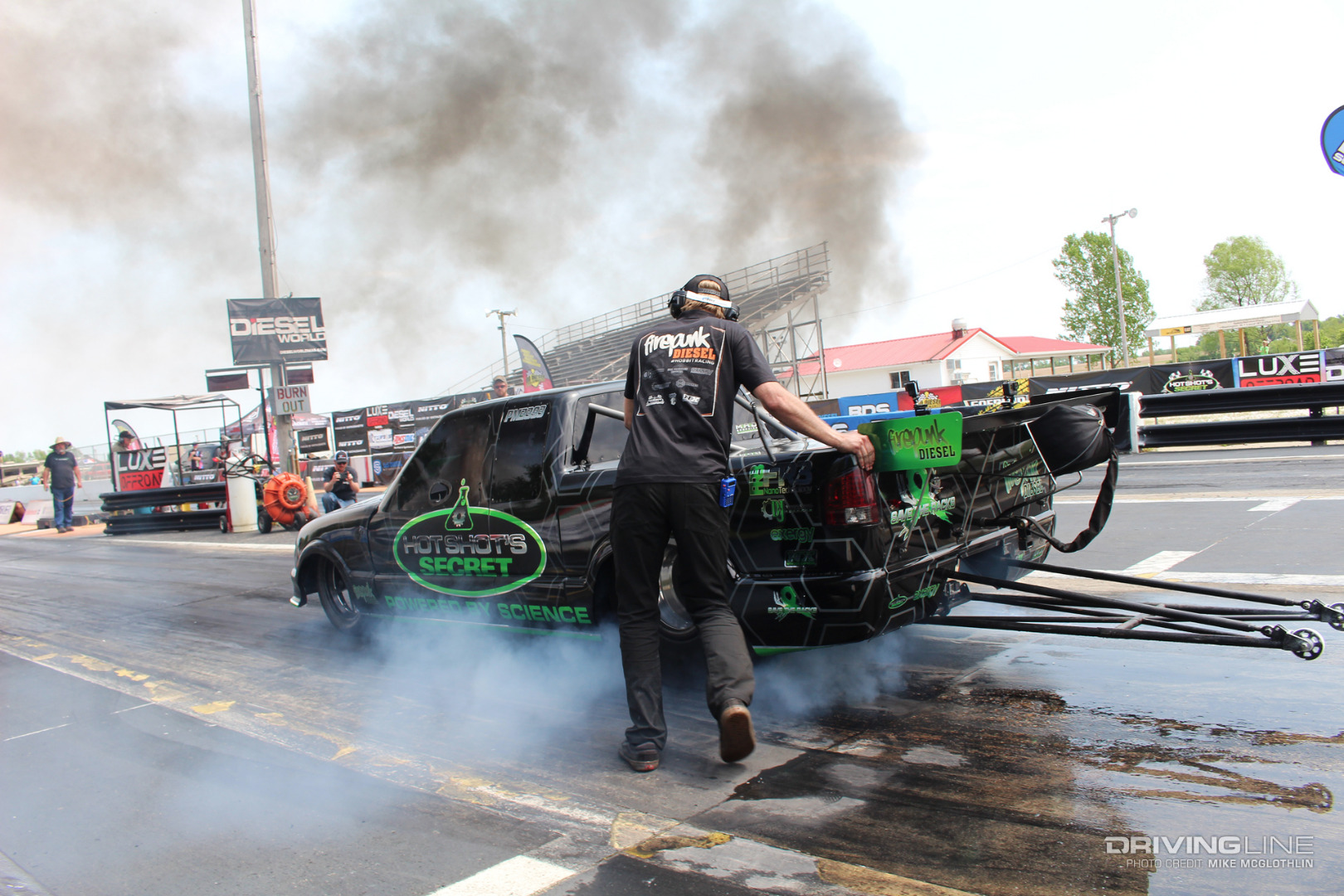 Diesel Drag Race Burnout