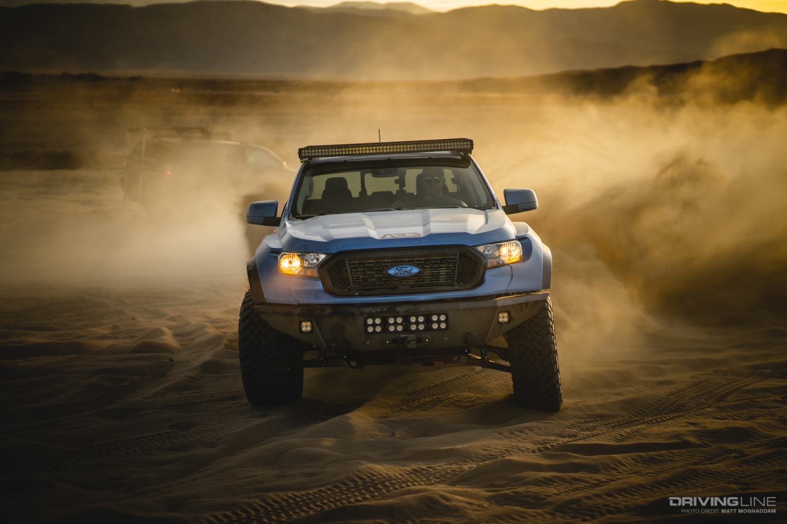 ProRunner leaning hard in the sand