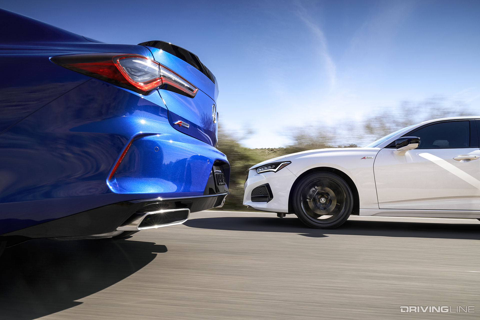 2021 Acura TLX Type S White and Blue