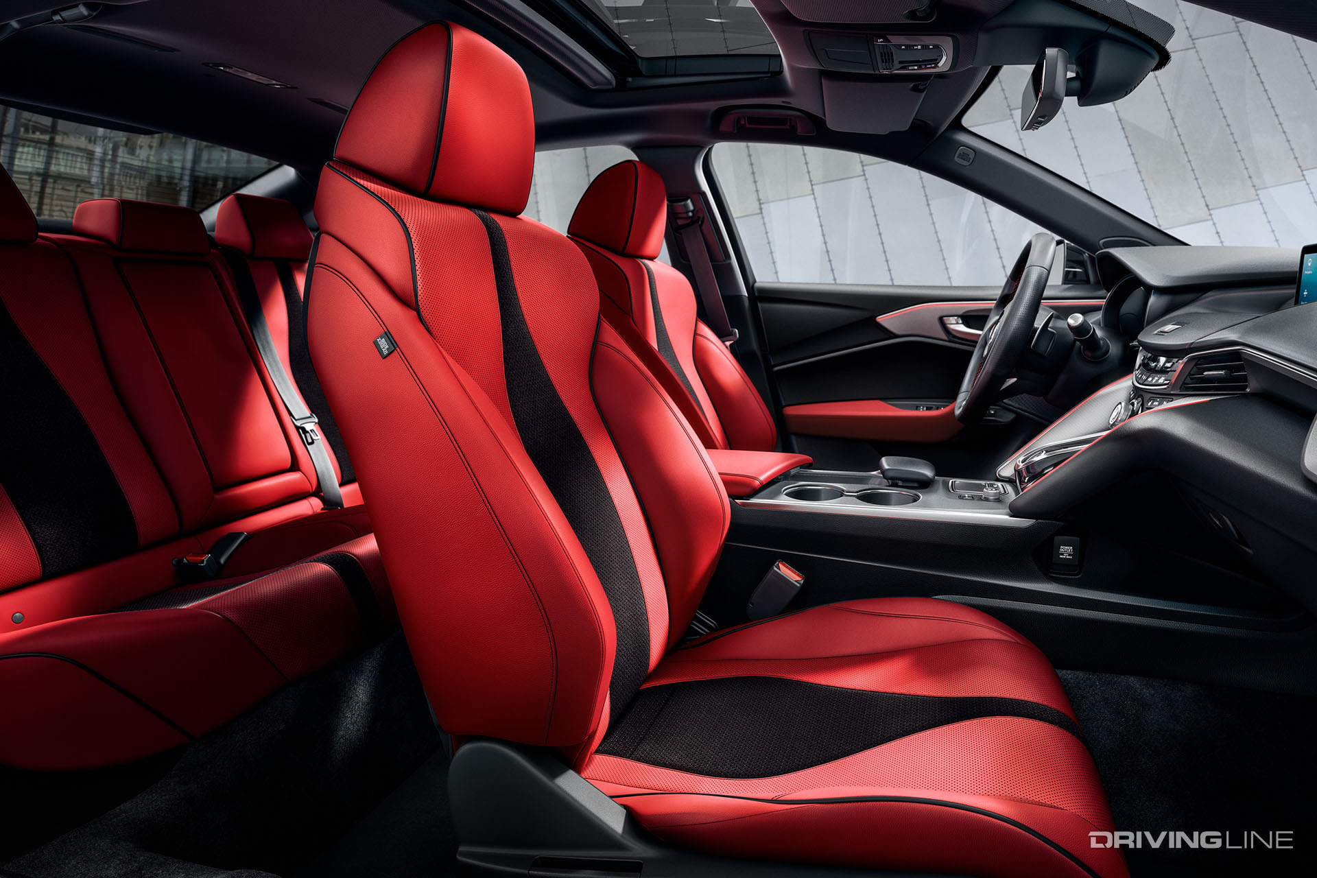 2021 Acura TLX Red Interior